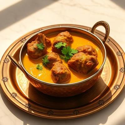 Agneau korma — Agneau mijoté dans une sauce crémeuse aux noix de cajou