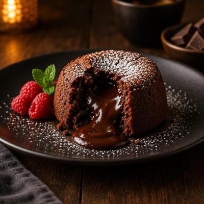 Moelleux au chocolat — Cœur coulant au chocolat