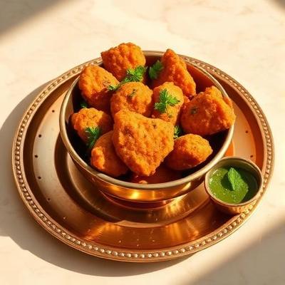 Pakora — Beignets dorés de légumes enrobés d'une pâte au gram flour et aux épices