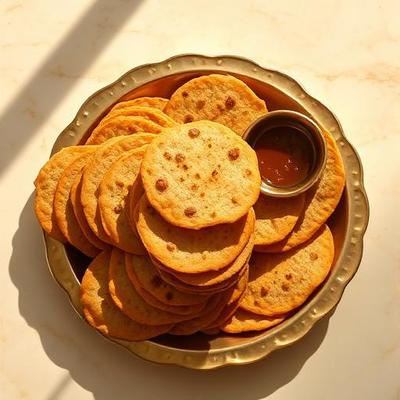 Papadams — Fines galettes de lentules au cumin