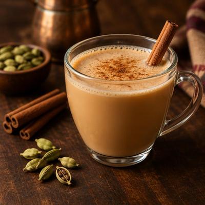 Thé latté (tchaï) — Thé au lait épicé